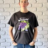 Throwback Tee - Grape Organics - Washed Black