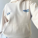 Nostalgia Hoodie - Racer Swirl Keyline- Surf Wax White