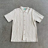 Cable Knit Shirt - Pecan