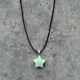 Stone Star Pendant Necklace - Aventurine