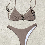 Shell Bikini - Dusty Brown