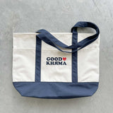 Trader Tote - Cream/Navy