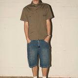 Contrast Jorts - Mid Blue
