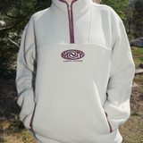 Vintage Polar Quarter Zip Jumper - Mylk