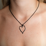 Beaten Heart Necklace