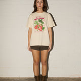 Boyfriend Tee - Strawberry Organics - Cream