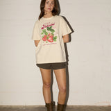 Boyfriend Tee - Strawberry Organics - Cream