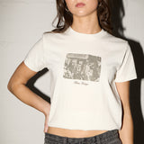 Offshore Tee - Psychedelic Motorbike - Off White