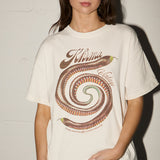 Throwback Tee - Snake Swirl - Off White