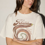 Throwback Tee - Snake Swirl - Off White