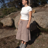 Tessa Skirt - Brown Check