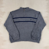 CHAPS GREY QUARTER ZIP - X LARGE