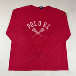 RALPH LAUREN RED LONG SLEEVE - LARGE