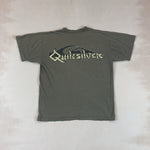 QUIKSILVER KHAKI TEE - LARGE