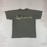 QUIKSILVER KHAKI TEE - LARGE