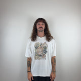 GRAPHIC WHITE TEE - LARGE