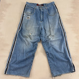 PLUGG DENIM JORTS - LARGE