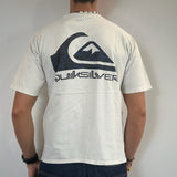 WHITE QUIKSILVER TSHIRT