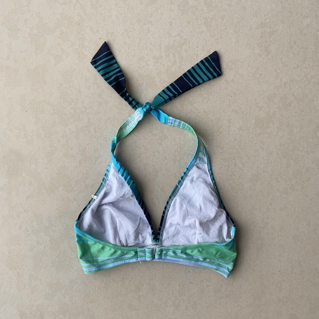 STRIPED BIKINI TOP - SMALL