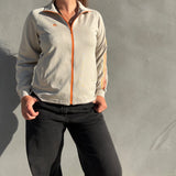 VINTAGE ADIDAS JACKET CREAM/ORANGE SMALL