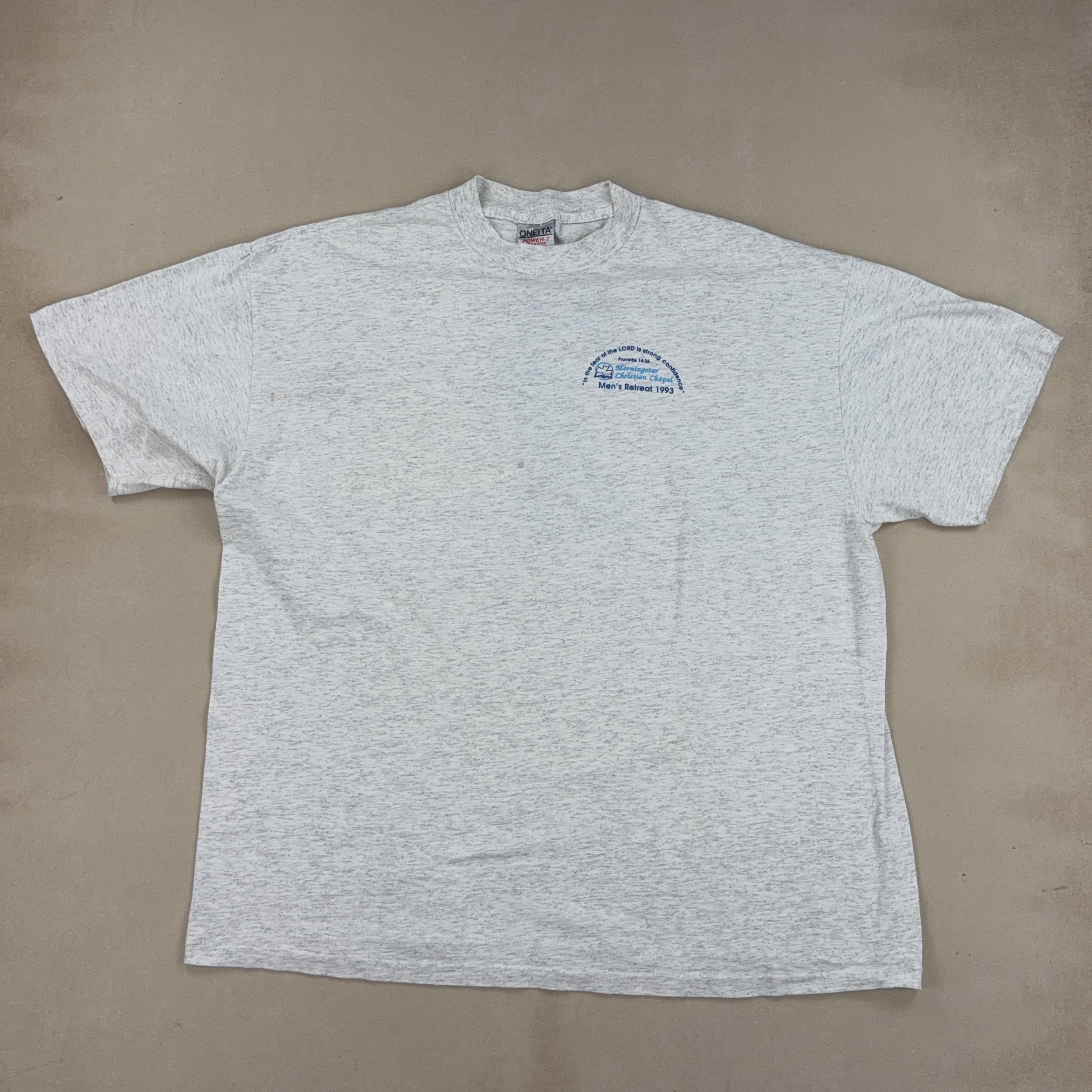 MORNINGSTAR CHRISTIAN CHAPEL 'MEN'S RETREAT 1993' TEE - 3X LARGE