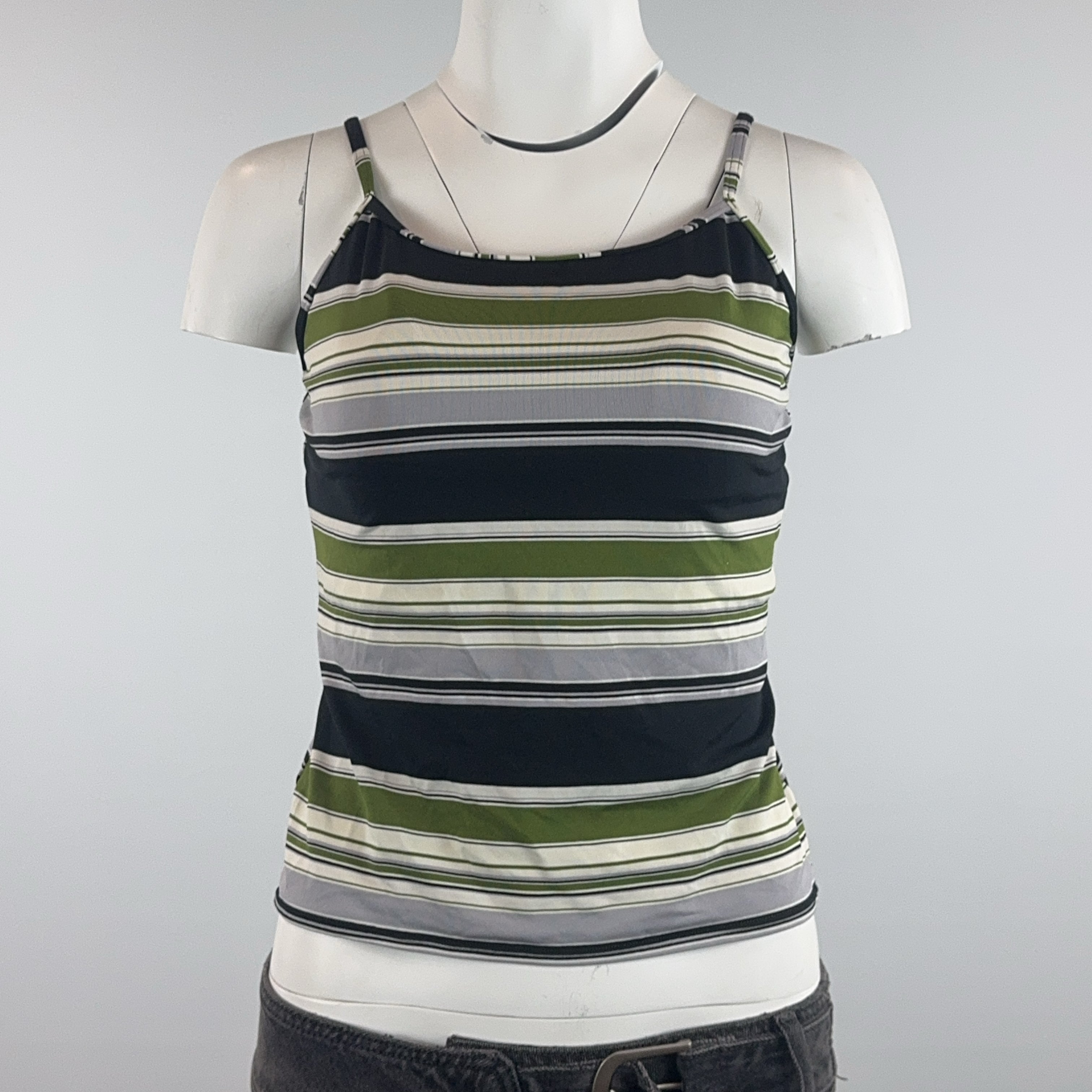 STRIPED TANKINI - MEDIUM