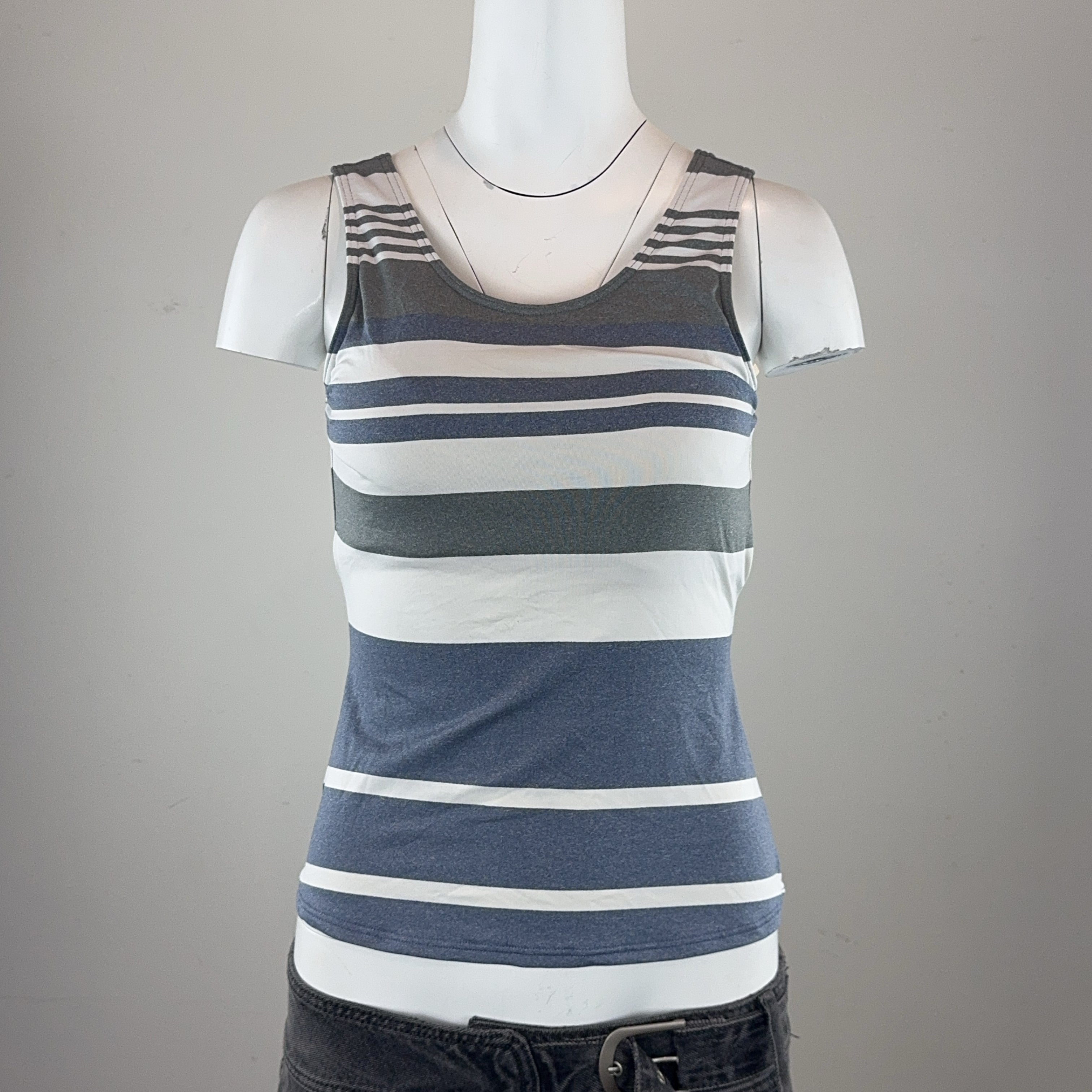 STRIPED TANKINI - LARGE