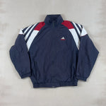 ADIDAS NAVY, WHITE & RED JACKET - SMALL