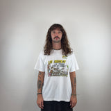 GRAPHIC WHITE TEE - LARGE