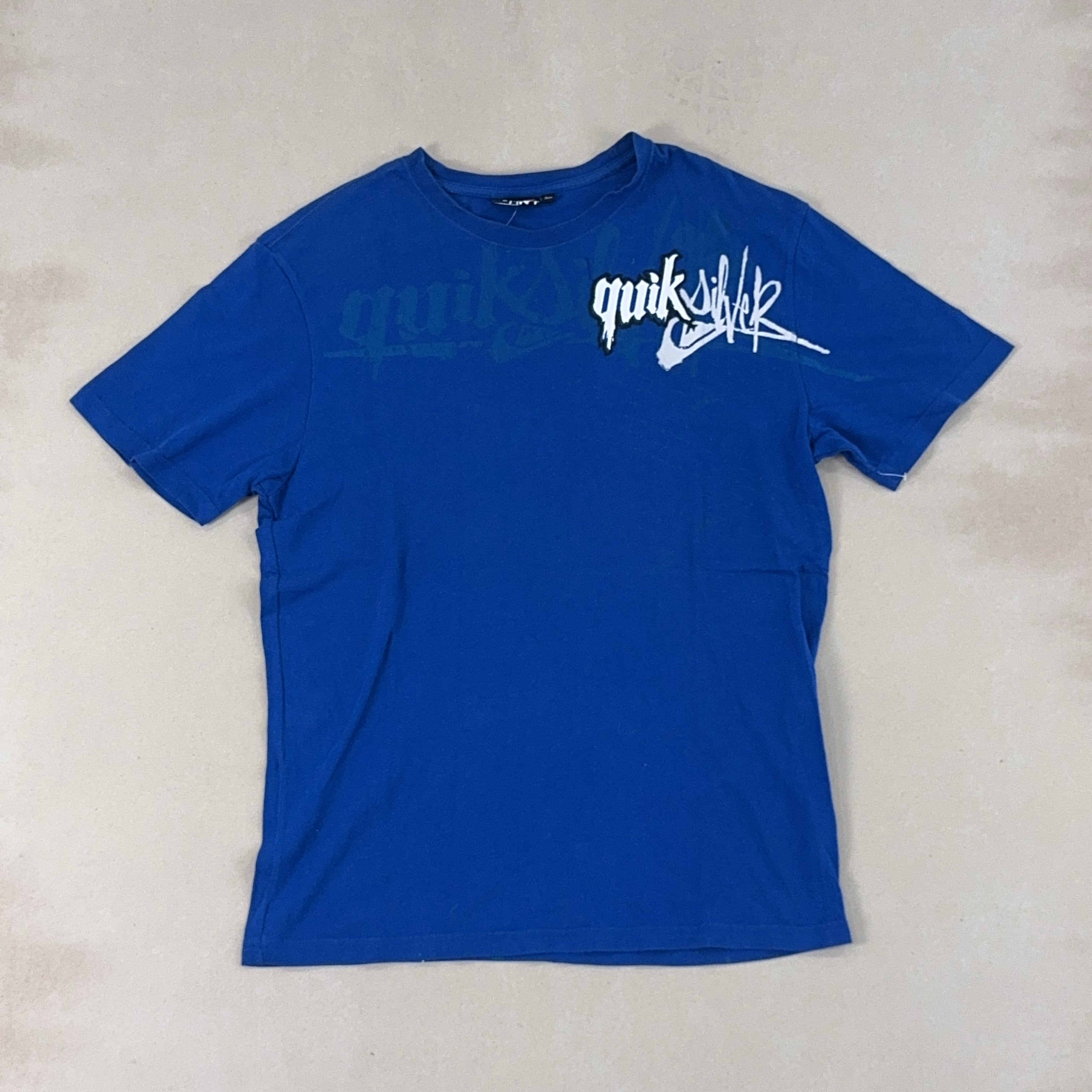 QUIKSILVER BLUE TEE - LARGE