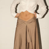 Sorrento Midi Skirt - Rusty Stripe