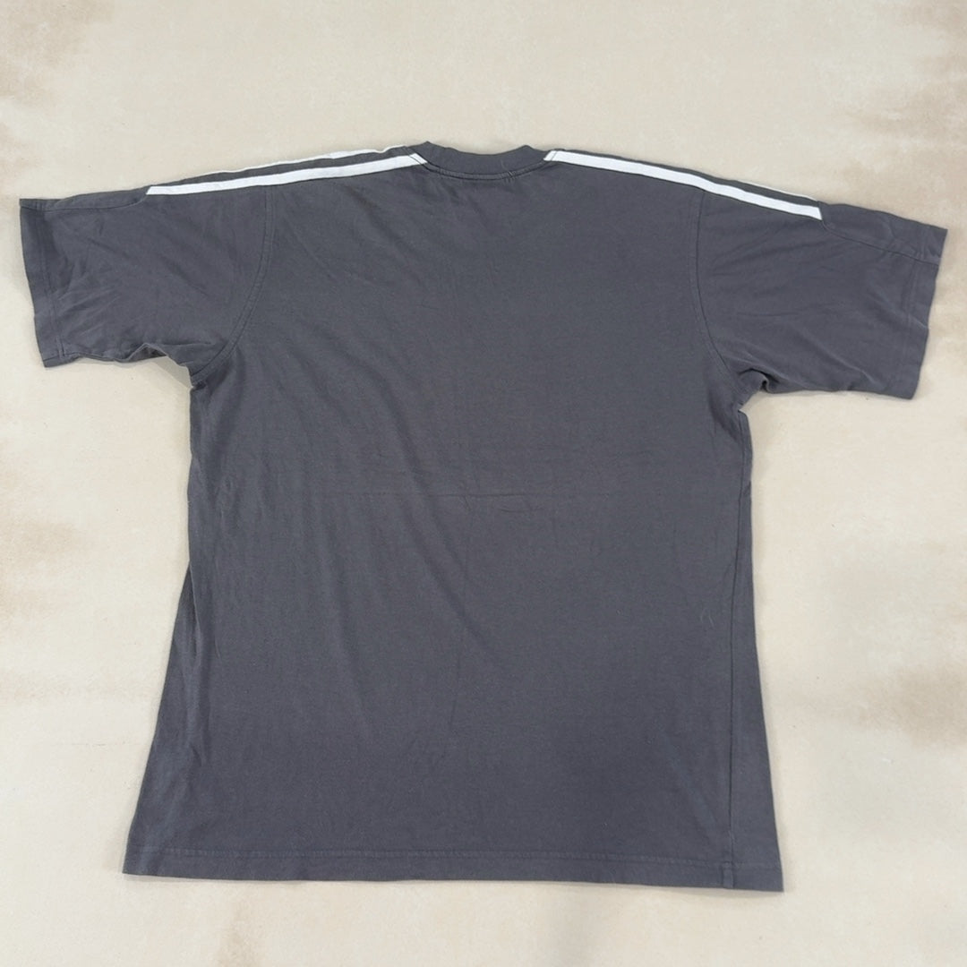 ADIDAS GREY TEE - LARGE