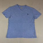 RALPH LAUREN BLUE TEE - MEDIUM