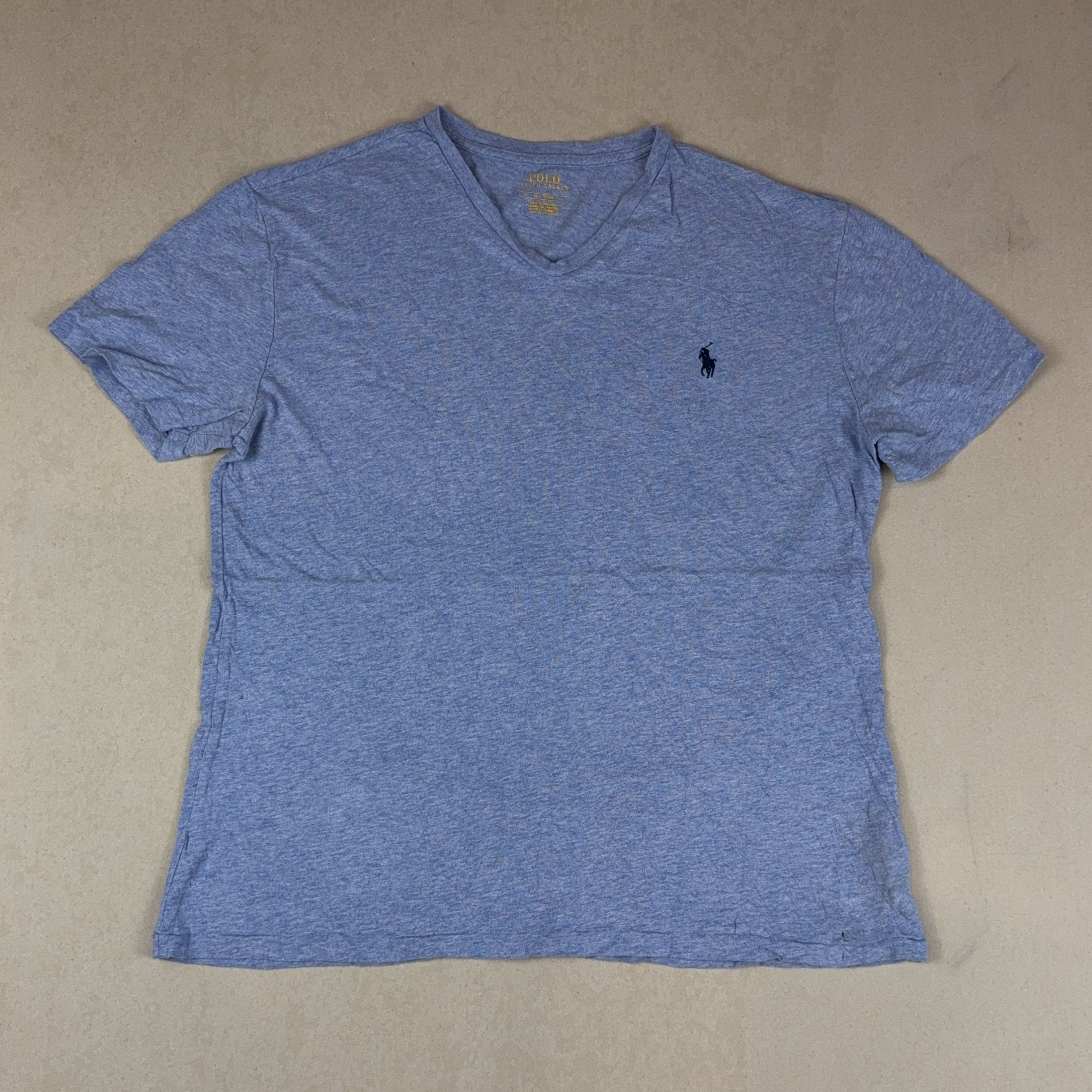 RALPH LAUREN BLUE TEE - MEDIUM