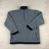 NAUTICA GREY QUARTER ZIP - 2X LARGE