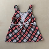 PLAID TANKINI - LARGE
