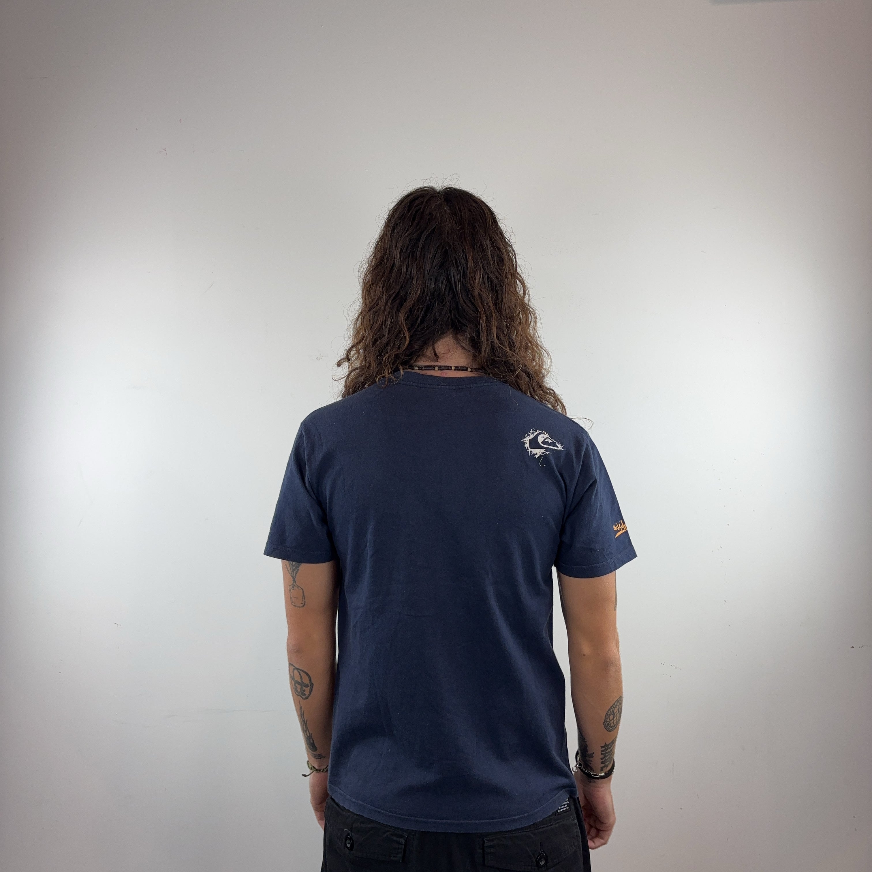 NAVY BLUE QUIKSILVER TEE - SMALL