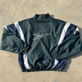 REEBOK ZIP UP SPRAY JACKET GREEN LARGE