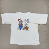 GRAPHIC WHITE TEE - X LARGE