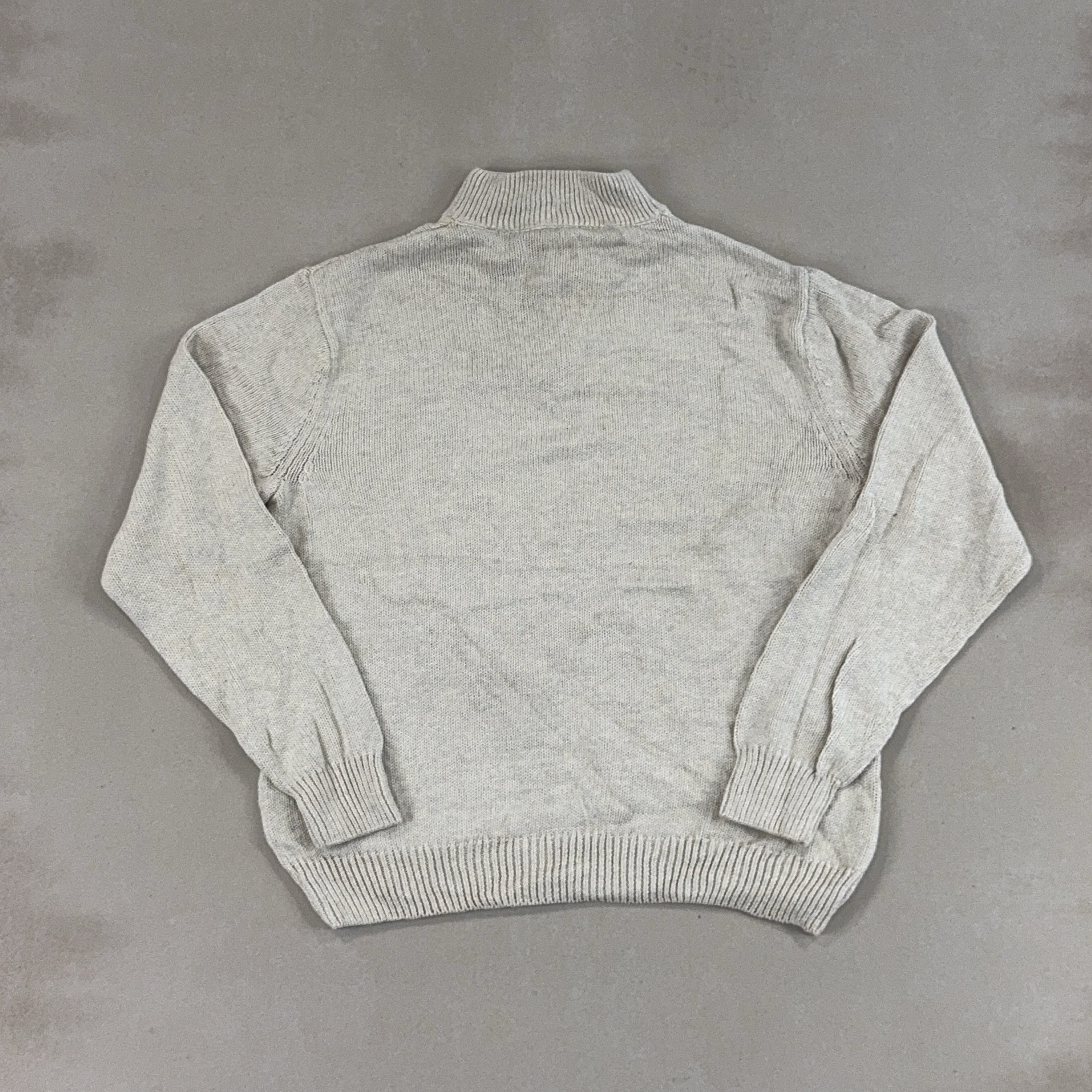 CHAPS BEIGE QUARTER ZIP - LARGE