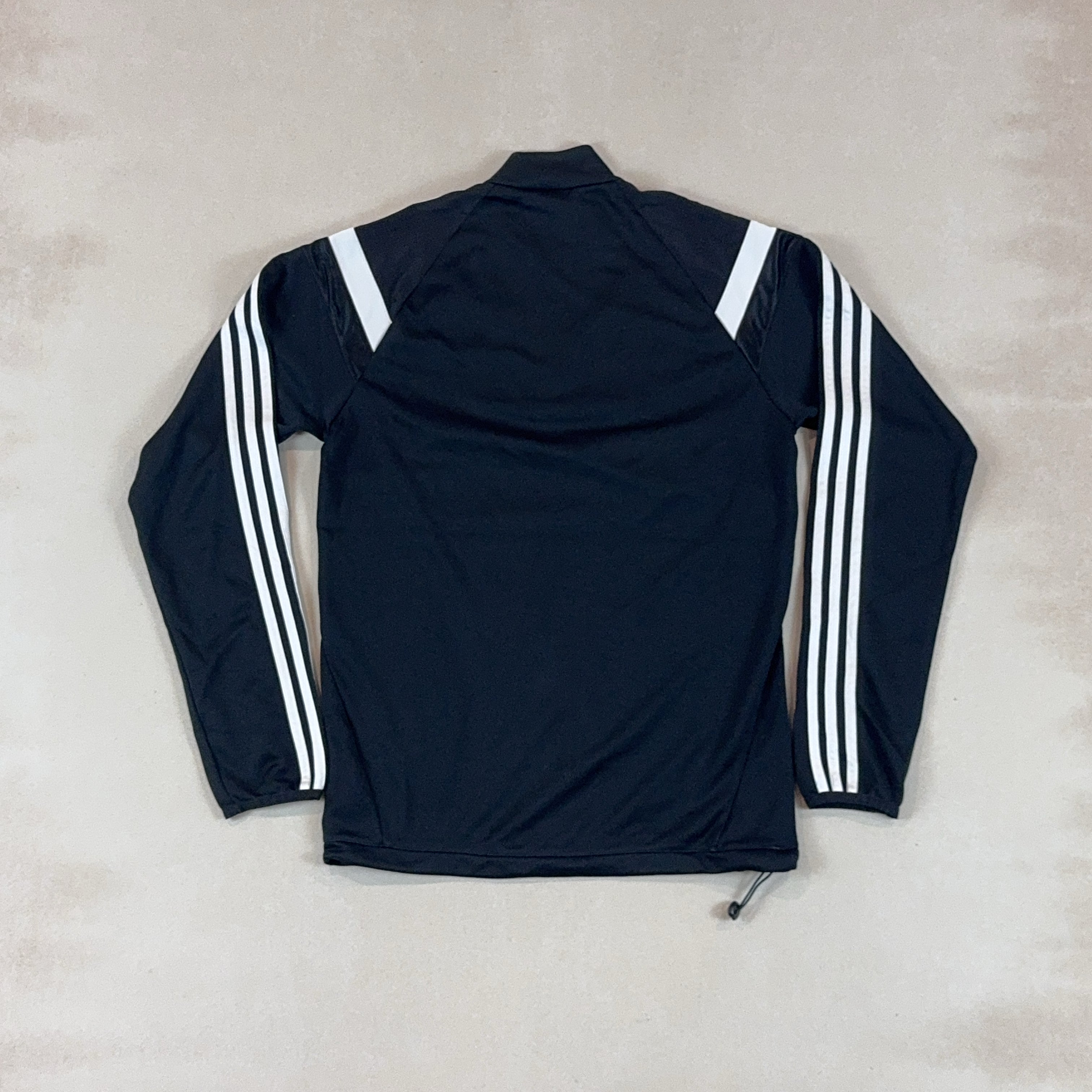 ADIDAS BLACK QUARTER ZIP - SMALL