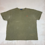 RALPH LAUREN OLIVE GREEN TEE - X LARGE