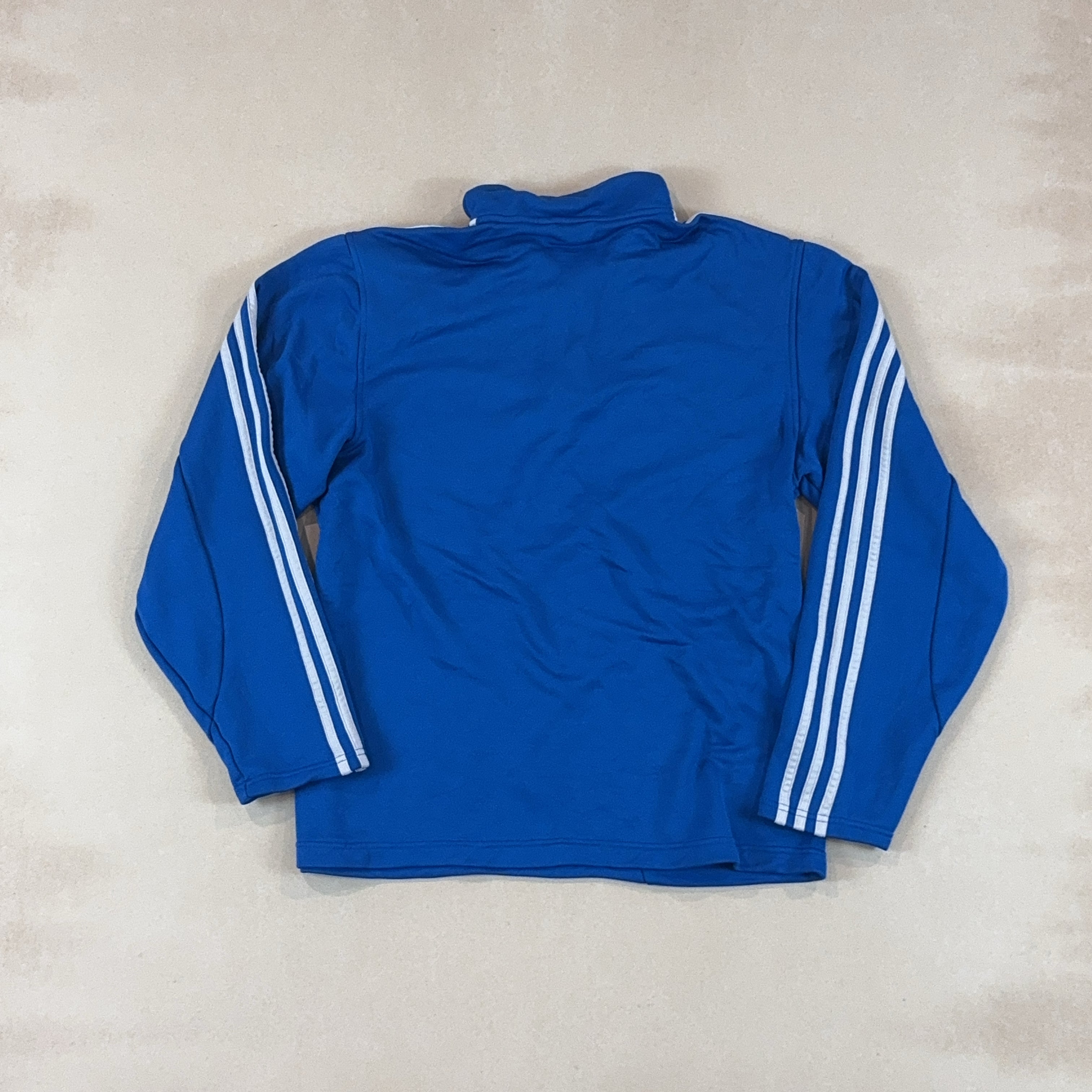 ADIDAS BLUE QUARTER ZIP - SMALL