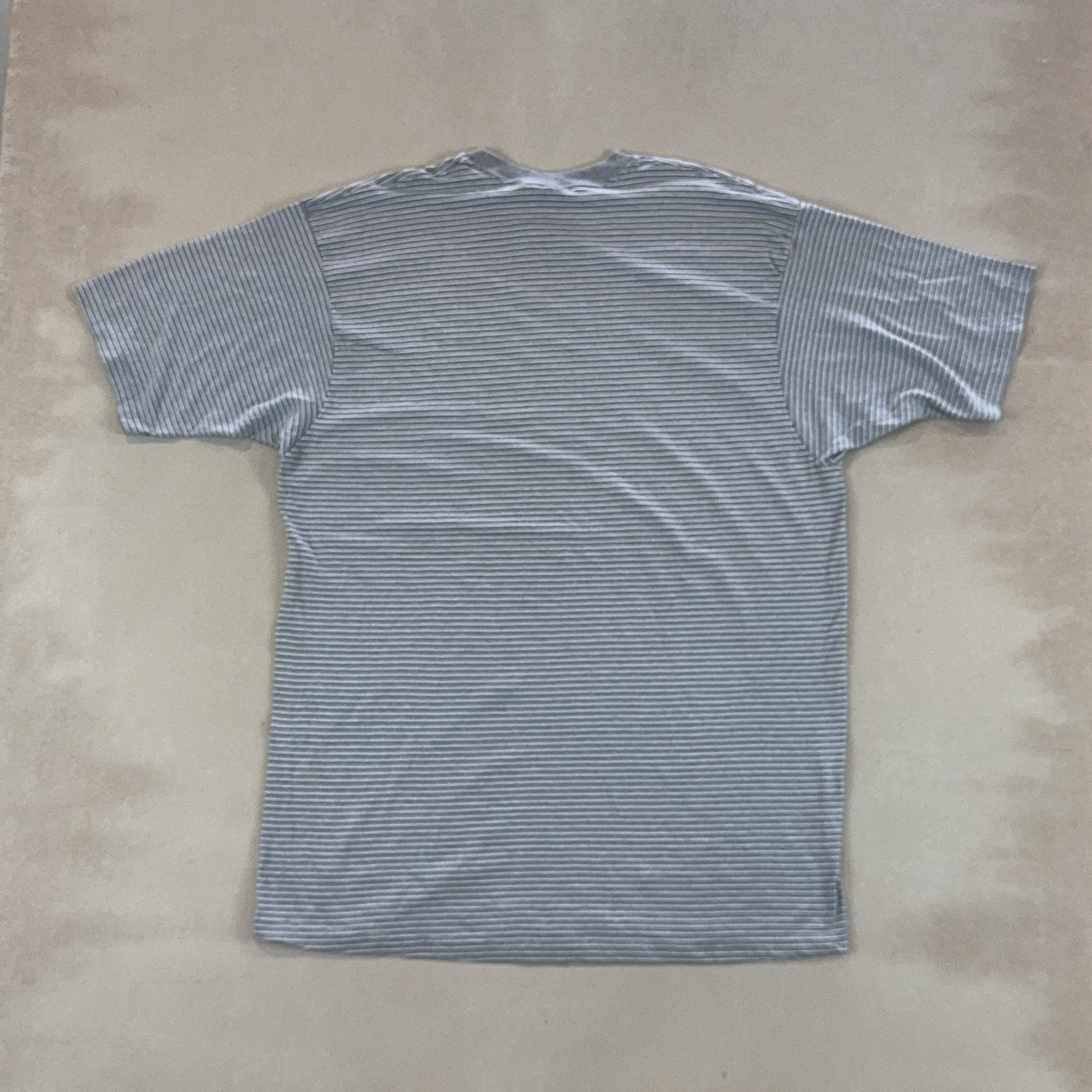 PURITAN GREY STRIPED TEE - X LARGE