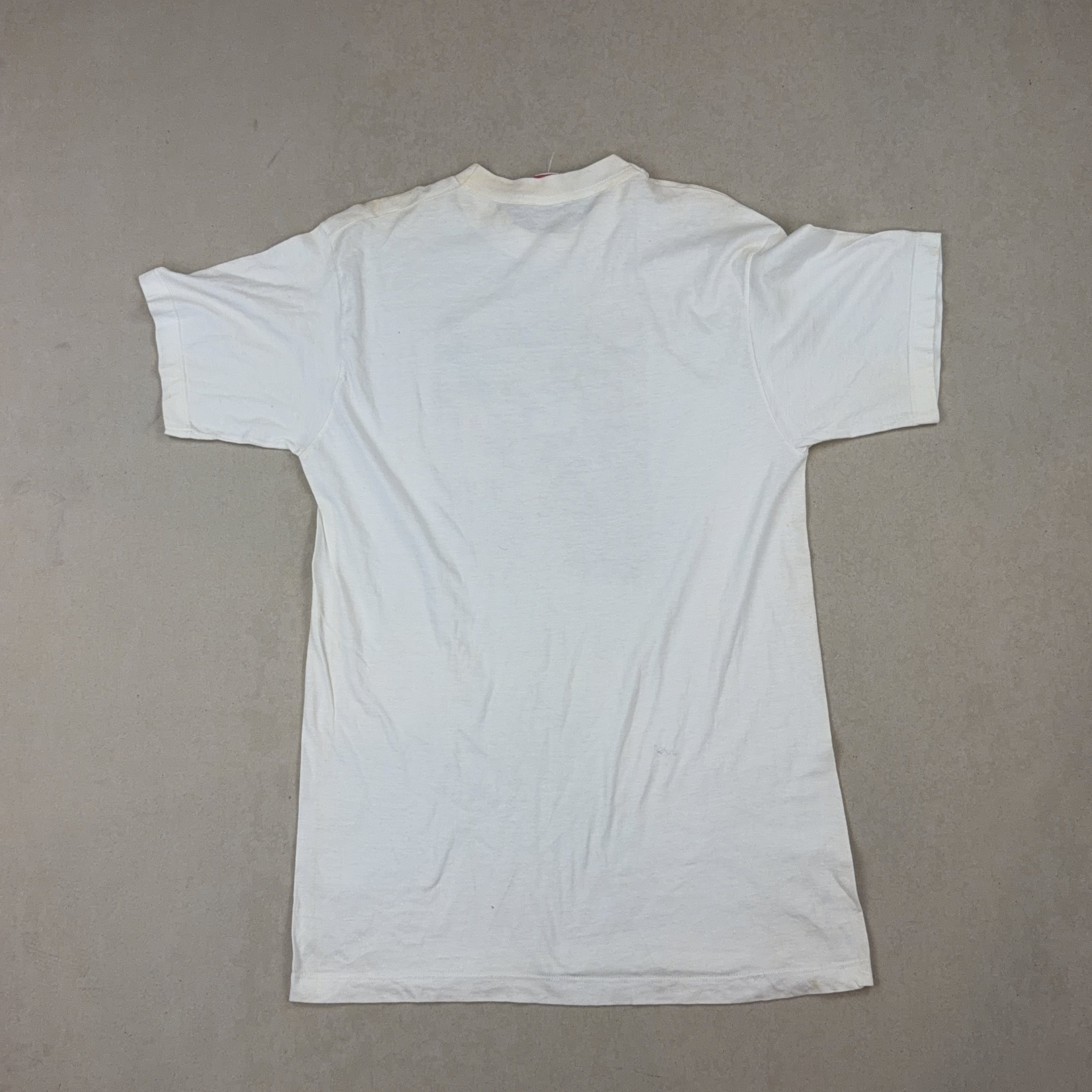 WHITE GRAPHIC TEE - LARGE