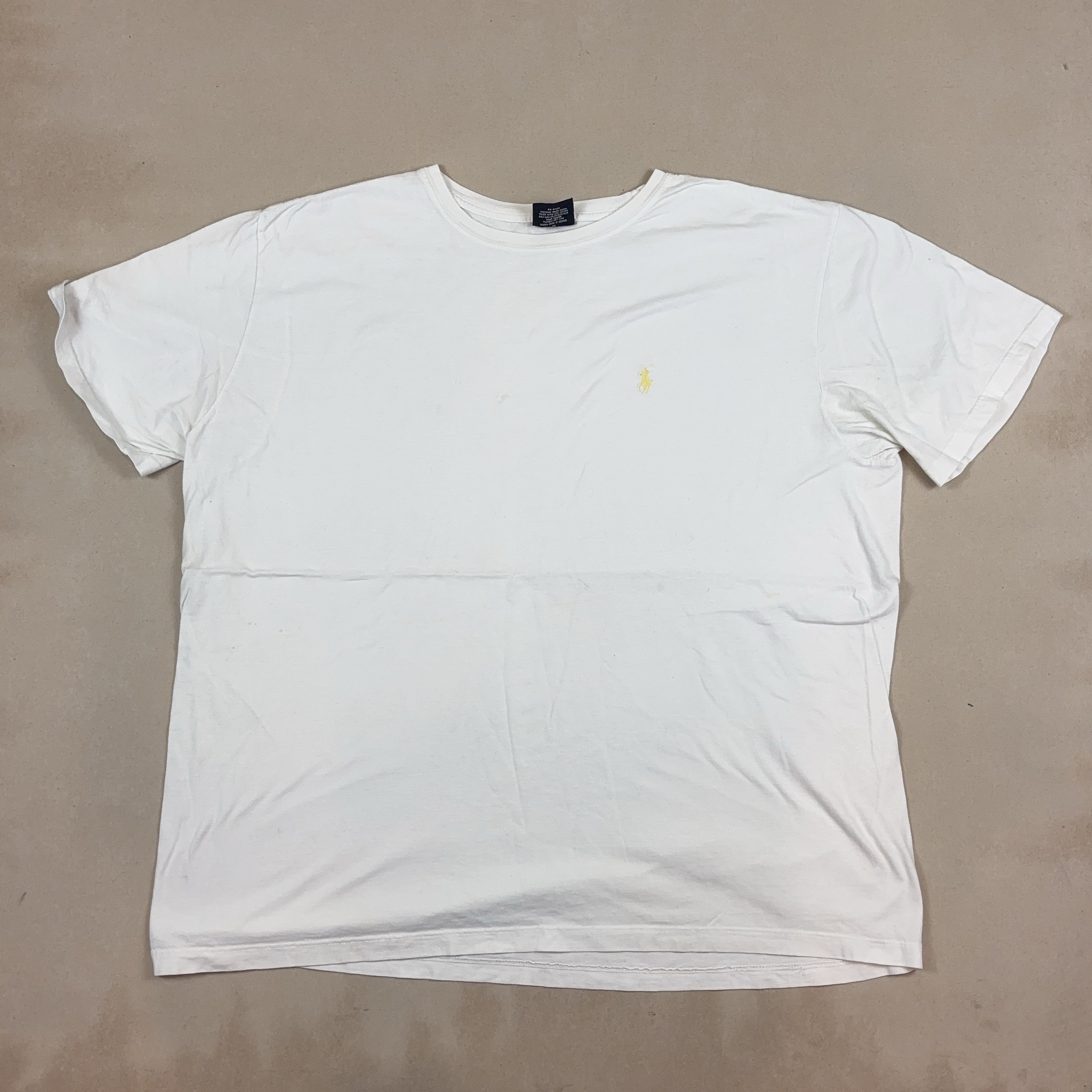 POLO RALPH LAUREN WHITE TEE - X LARGE