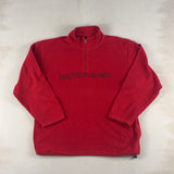 NAUTICA RED QUARTER ZIP - LARGE