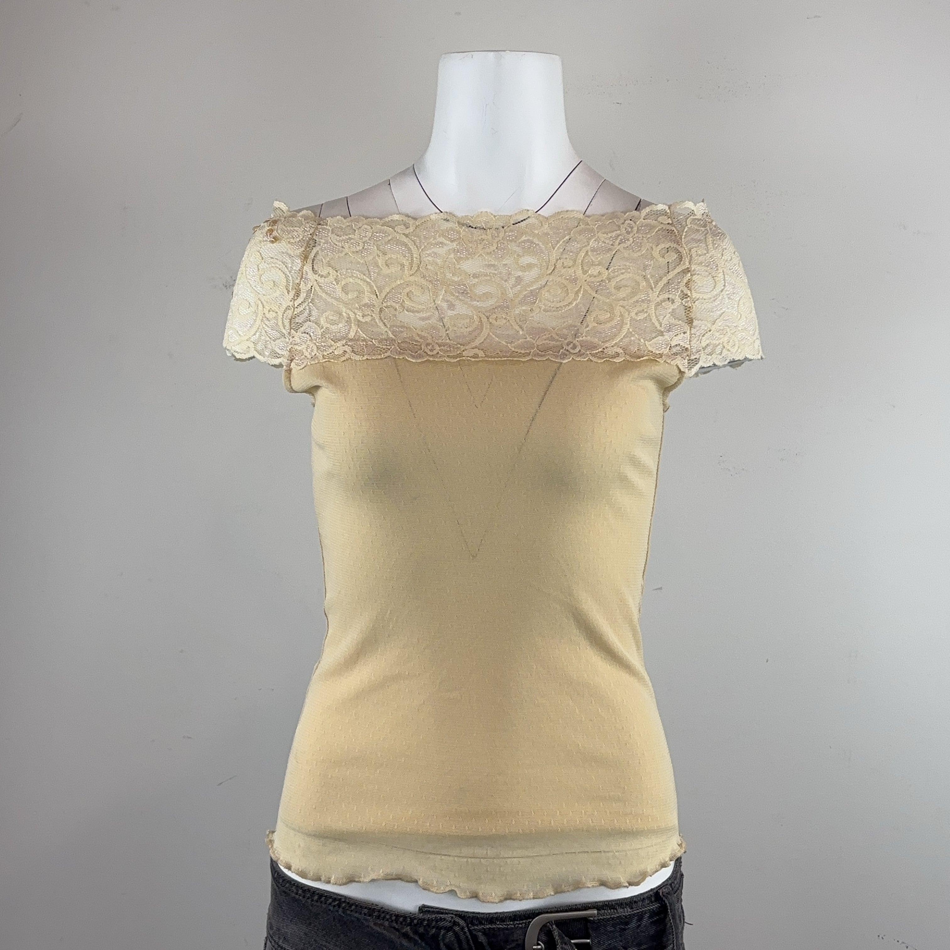 BEIGE VINTAGE TOP - SMALL