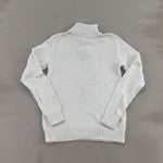 POLO RALPH LAUREN WHITE QUARTER ZIP - SMALL