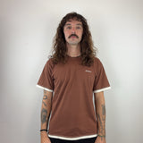 RALPH LAUREN BROWN TEE - MEDIUM